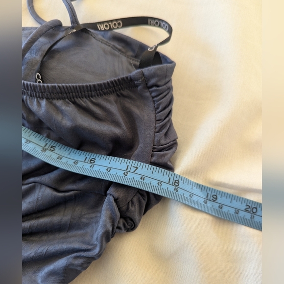 Ruched Blue Bodycon Cocktail Dressvl Large Vgt Y2k - Picture 8 of 8